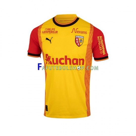 Camisa 1 RC Lens 2023-2024 manga curta ,Masculino