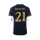 Camisa 2 Real Madrid Brahim Diaz 21 2023-2024 manga curta ,Masculino