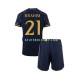 Camisa 2 Real Madrid Brahim Diaz 21 2023-2024 manga curta ,infantil