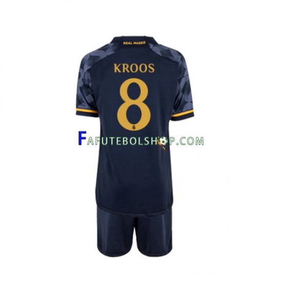 Camisa 2 Real Madrid Toni Kroos 8 2023-2024 manga curta ,infantil