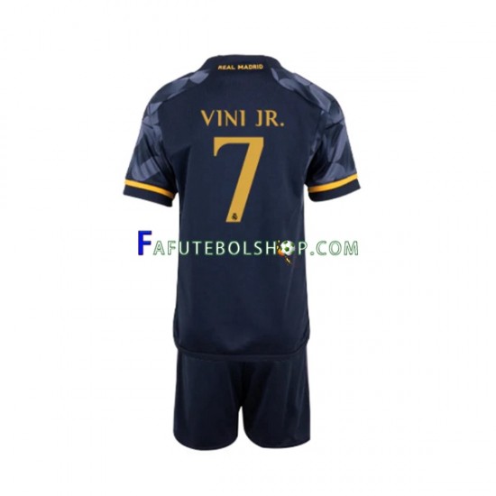 Camisa 2 Real Madrid Vinicius Junior 7 2023-2024 manga curta ,infantil