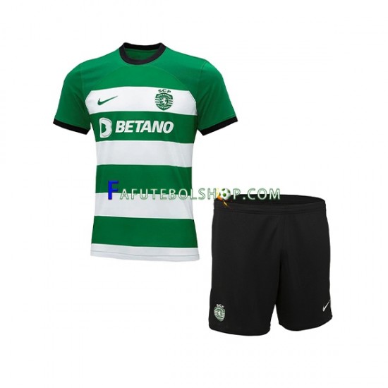 Camisa 1 Sporting CP 2023-2024 manga curta ,infantil