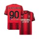 Camisa 1 AC Milan Charles De Ketelaere 90 2023-2024 manga curta ,Masculino