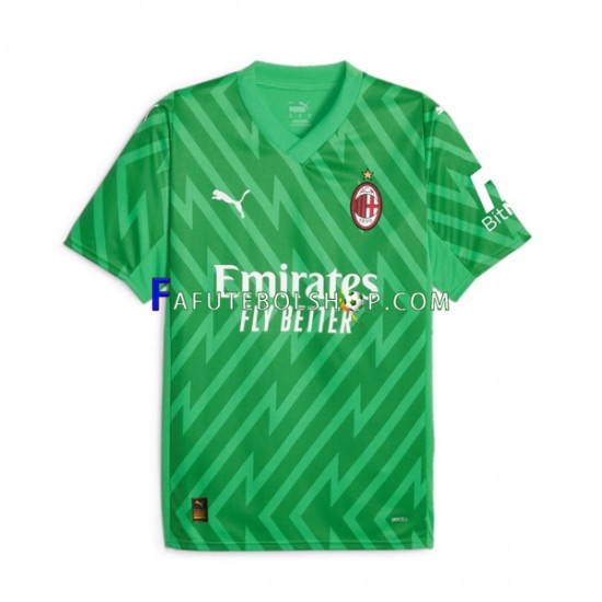 Camisa Goleiro 1 AC Milan 2023-2024 manga curta ,Masculino