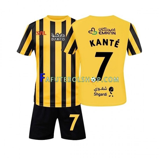 Camisa 1 Al-Ittihad FC Kante 7 2022-2023 manga curta ,infantil