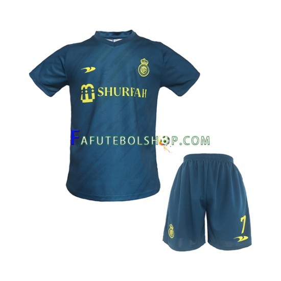 Camisa 2 Al-Nassr Ronaldo 7 2022-2023 manga curta ,infantil