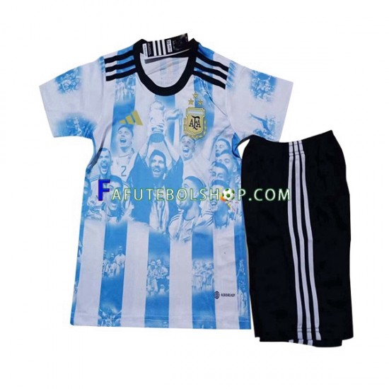 Camisa 1 Argentina All Stars 2023 manga curta ,infantil