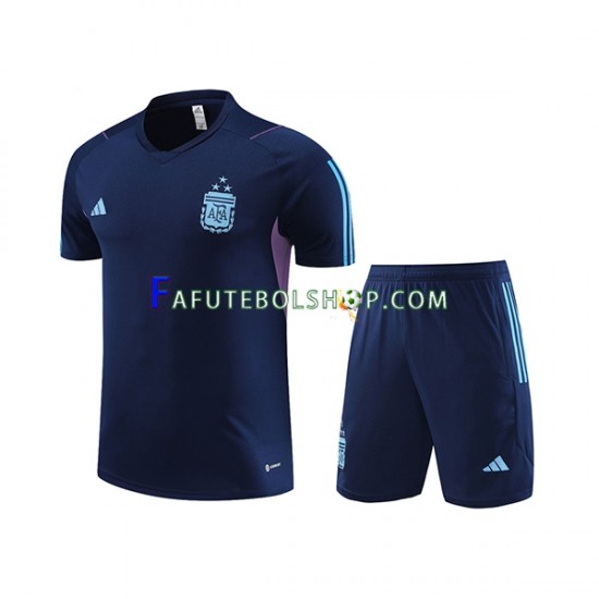 Argentina Marinha Camisa e Calção de Treino 2023-2024