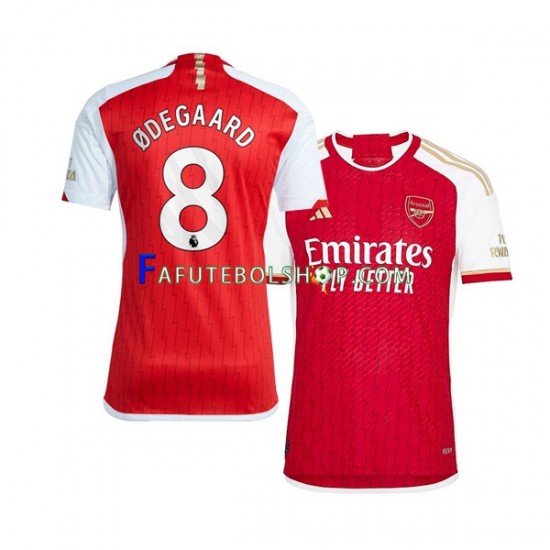 Camisa 1 Arsenal Martin Odegaard 8 2023-2024 manga curta ,Masculino