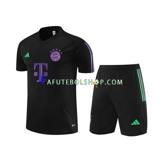 Bayern de Munique Preto Camisa e Calção de Treino 2023-2024