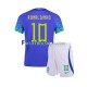 Camisa 2 Brasil Ronaldinho 10 Copa Do Mundo 2022 manga curta ,infantil