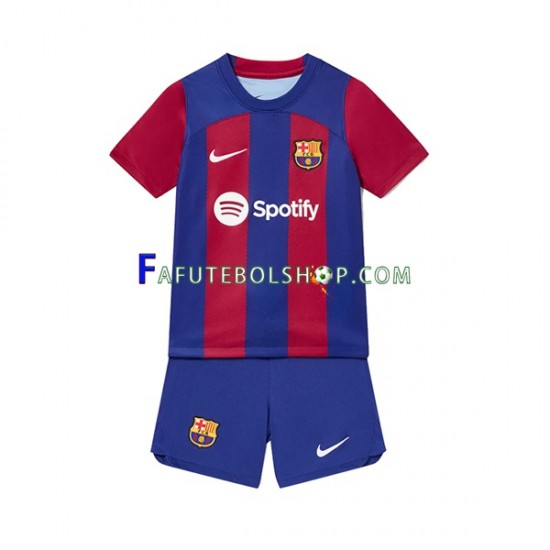 Camisa 1 FC Barcelona 2023-2024 manga curta ,infantil