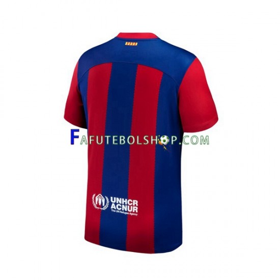 Camisa 1 FC Barcelona 2023-2024 manga curta ,Masculino