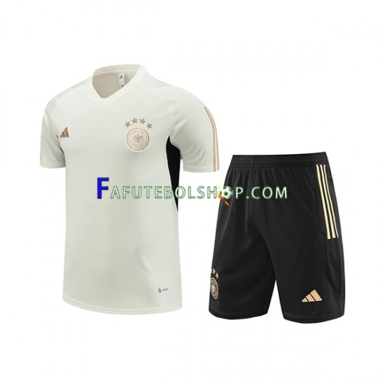 Alemanha Branco Camisa e Calção de Treino 2023-2024