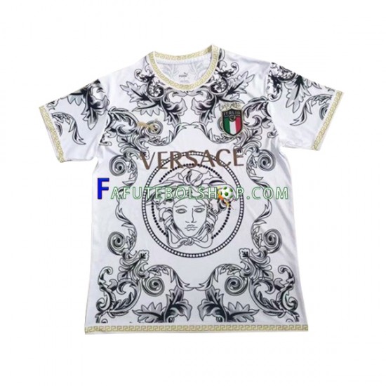 Camisa Itália Branco Versace 2023-2024 manga curta ,Masculino