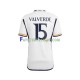 Camisa 1 Real Madrid Federico Valverde 15 2023-2024 manga curta ,Masculino