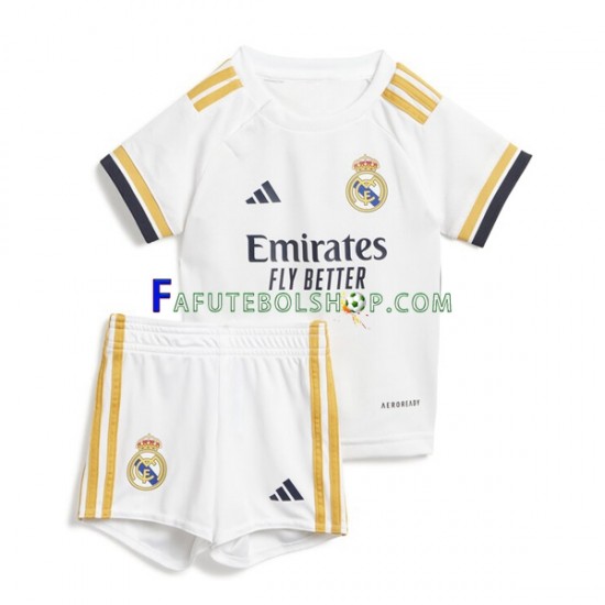 Camisa 1 Real Madrid 2023-2024 manga curta ,infantil