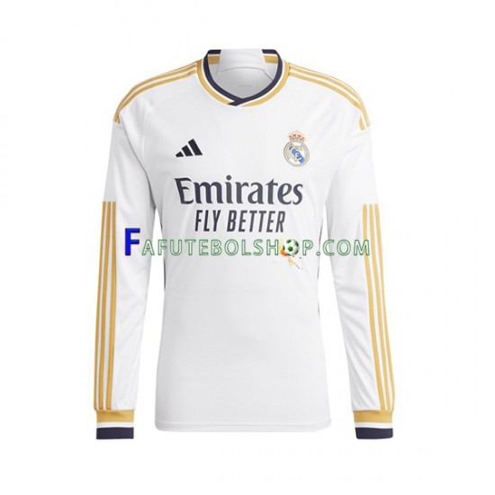 Camisa 1 Real Madrid JOSELU 14 2023-2024 manga longa ,infantil