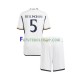 Camisa 1 Real Madrid Jude Bellingham 5 2023-2024 manga curta ,infantil