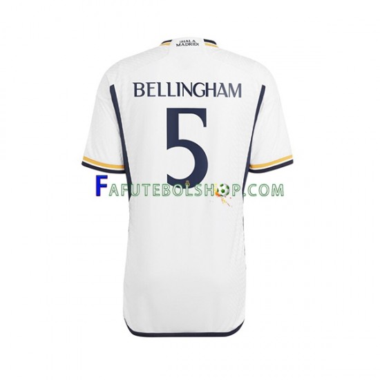 Camisa 1 Real Madrid Jude Bellingham 5 2023-2024 manga curta ,Masculino