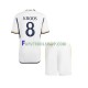 Camisa 1 Real Madrid Kroos 8 2023-2024 manga curta ,infantil