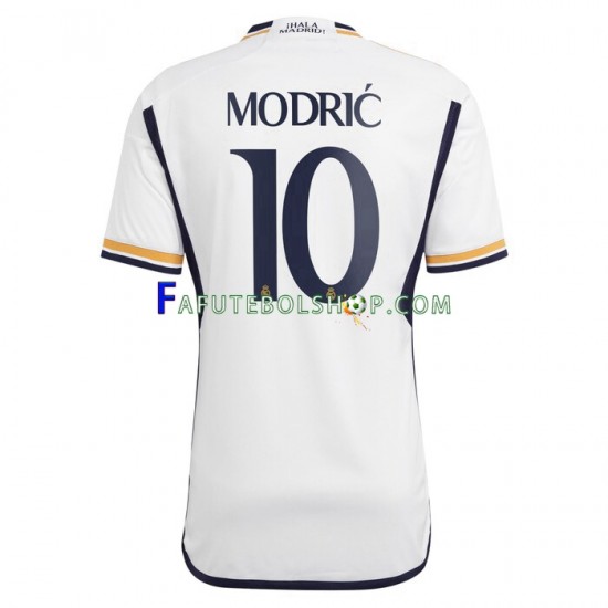 Camisa 1 Real Madrid Modrić 10 2023-2024 manga curta ,Masculino