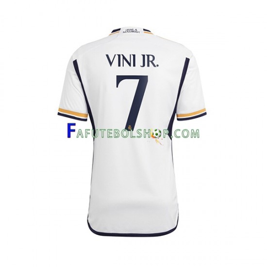 Camisa 1 Real Madrid Vinicius Junior 7 2023-2024 manga curta ,Masculino