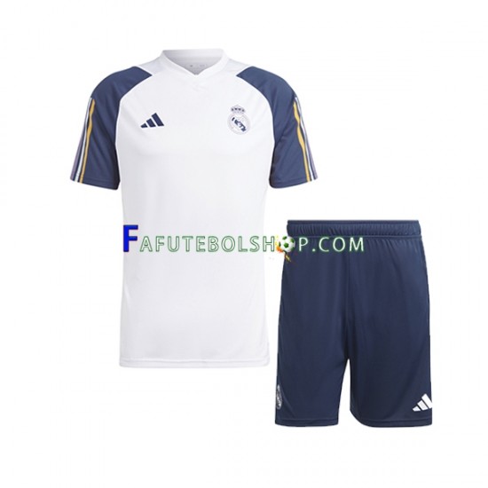 Real Madrid Branco Camisa e Calção de Treino 2023-2024