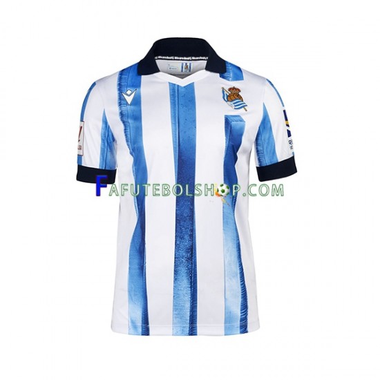 Camisa 1 Real Sociedad 2023-2024 manga curta ,Masculino