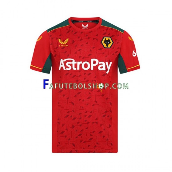 Camisa 2 Wolverhampton Wanderers 2023-2024 manga curta ,Masculino