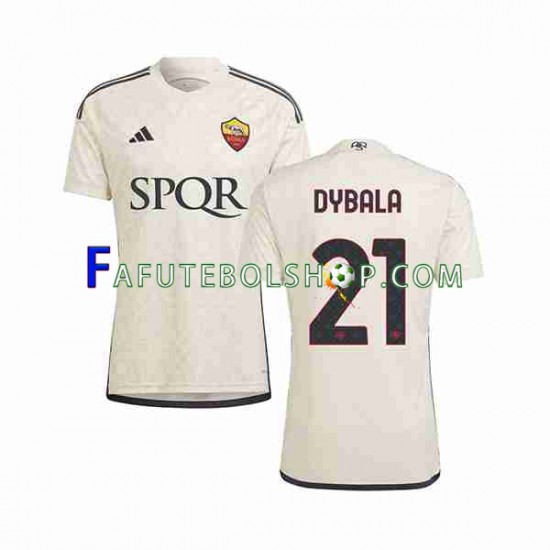 Camisa 2 AS Roma Paulo Dybala 21 2023-2024 manga curta ,Masculino