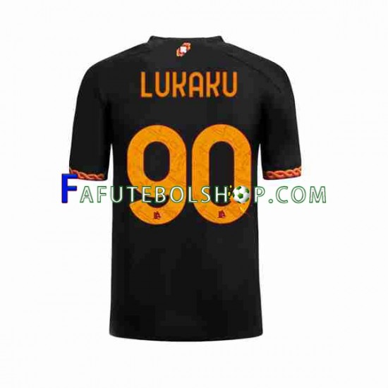 Camisa 3 AS Roma Romelu Lukaku 90 2023-2024 manga curta ,Masculino