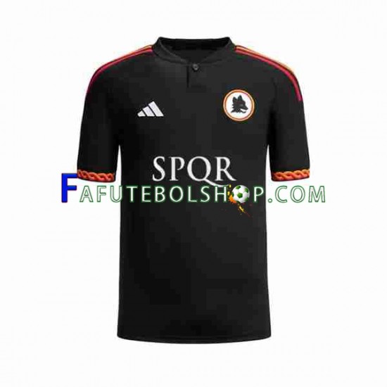 Camisa 3 AS Roma 2023-2024 manga curta ,Masculino