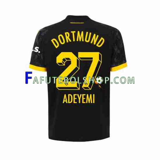 Camisa 2 Borussia Dortmund Karim Adeyemi 27 2023-2024 manga curta ,Masculino