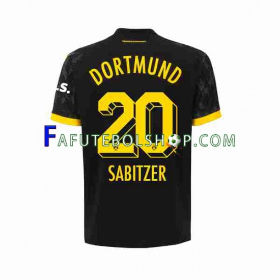 Camisa 2 Borussia Dortmund Marcel Sabitzer 20 2023-2024 manga curta ,Masculino