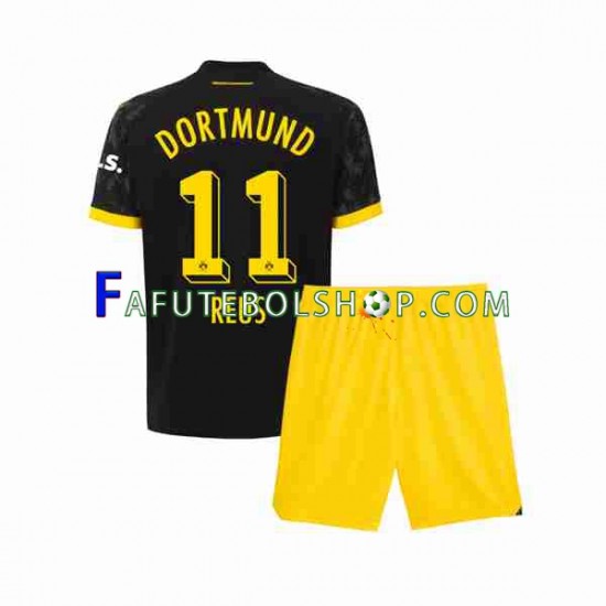 Camisa 2 Borussia Dortmund Marco Reus 11 2023-2024 manga curta ,infantil