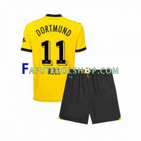 Camisa 1 Borussia Dortmund Marco Reus 11 2023-2024 manga curta ,infantil