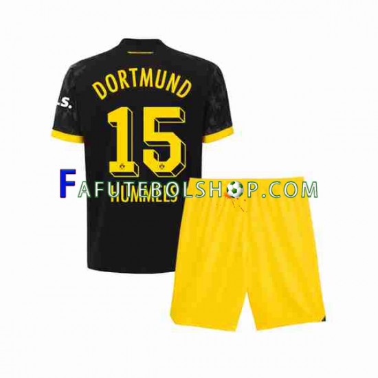 Camisa 2 Borussia Dortmund Mats Hummels 15 2023-2024 manga curta ,infantil