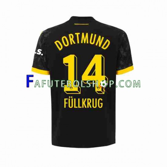 Camisa 2 Borussia Dortmund Niclas Fullkrug 14 2023-2024 manga curta ,Masculino