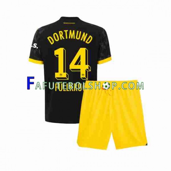 Camisa 2 Borussia Dortmund Niclas Fullkrug 14 2023-2024 manga curta ,infantil