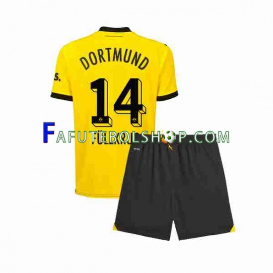 Camisa 1 Borussia Dortmund Niclas Fullkrug 14 2023-2024 manga curta ,infantil