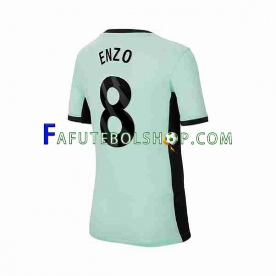 Camisa 3 Chelsea Enzo Fernandez 8 2023-2024 manga curta ,Masculino