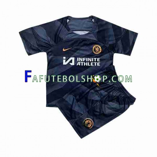 Camisa Goleiro 1 Chelsea 2023-2024 manga curta ,infantil