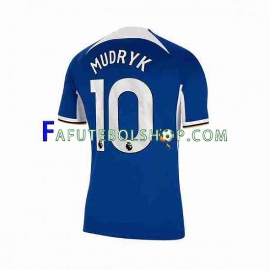 Camisa 1 Chelsea Mykhaylo Mudryk 10 2023-2024 manga curta ,Masculino