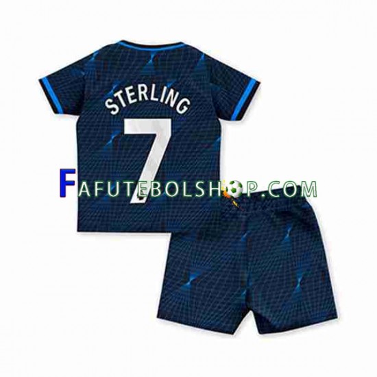 Camisa 2 Chelsea Raheem Sterling 7 2023-2024 manga curta ,infantil