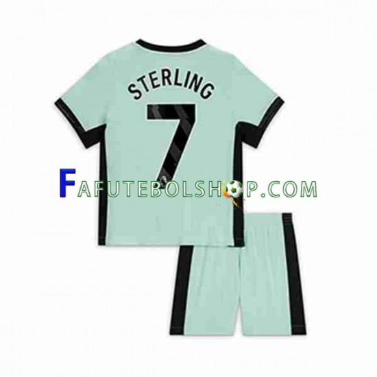 Camisa 3 Chelsea Raheem Sterling 7 2023-2024 manga curta ,infantil