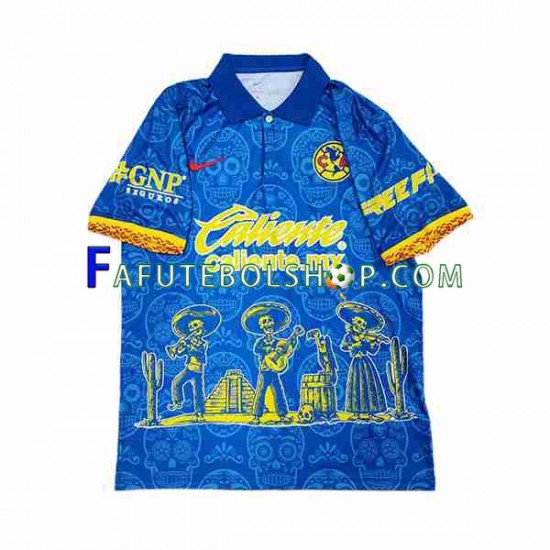 Camisa 1 Club America Day of the Dead 2023-2024 manga curta ,Masculino