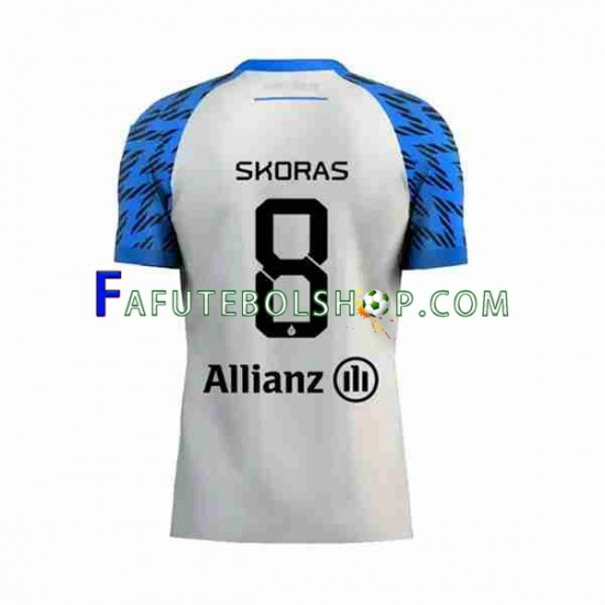 Camisa 2 Club Brugge Michal Skoras 8 2023-2024 manga curta ,Masculino