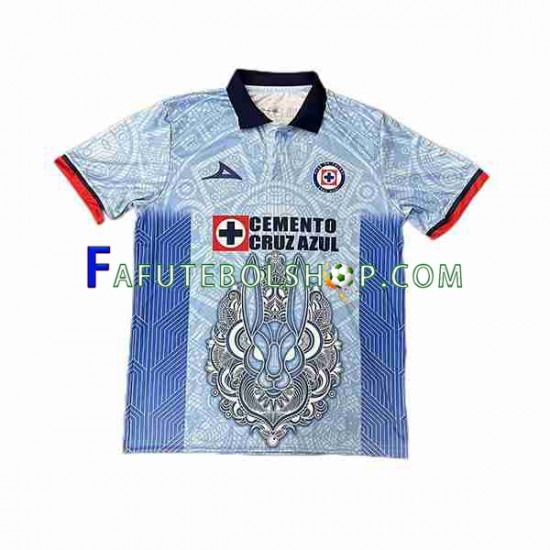 Camisa 2 Cruz Azul Day of the Dead 2023-2024 manga curta ,Masculino