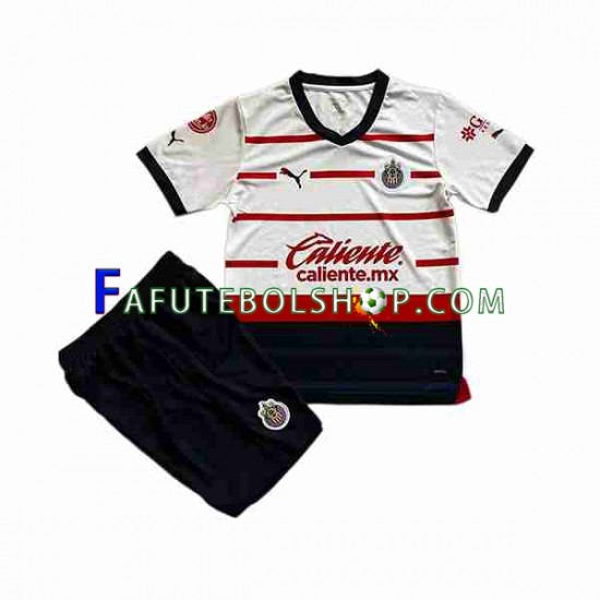 Camisa 2 Deportivo Guadalajara 2023-2024 manga curta ,infantil